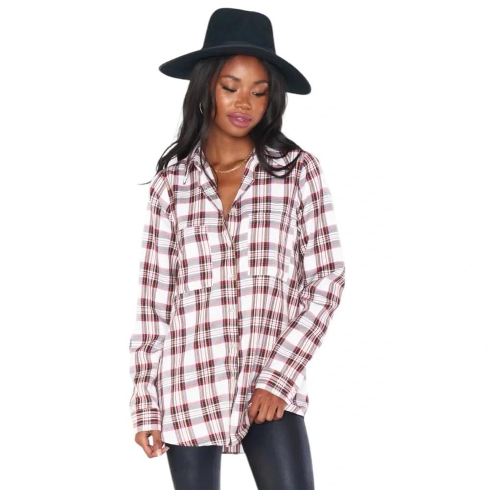 Show Me Your MuMu The Layer Shirt size XS flannel plaid